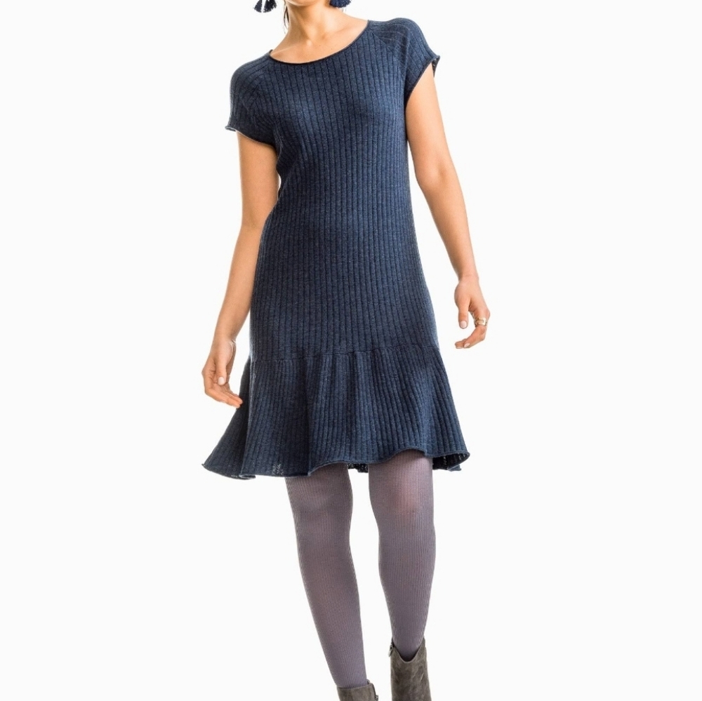 Tarah Sweater‎ Dress in Heather Navy